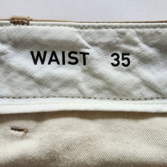 Wallace & Barnes Field Shorts Size 35 Tan Khaki Cotton Chino - Picture 4 of 7